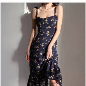Reformation-Inspired Floral Midi Dress